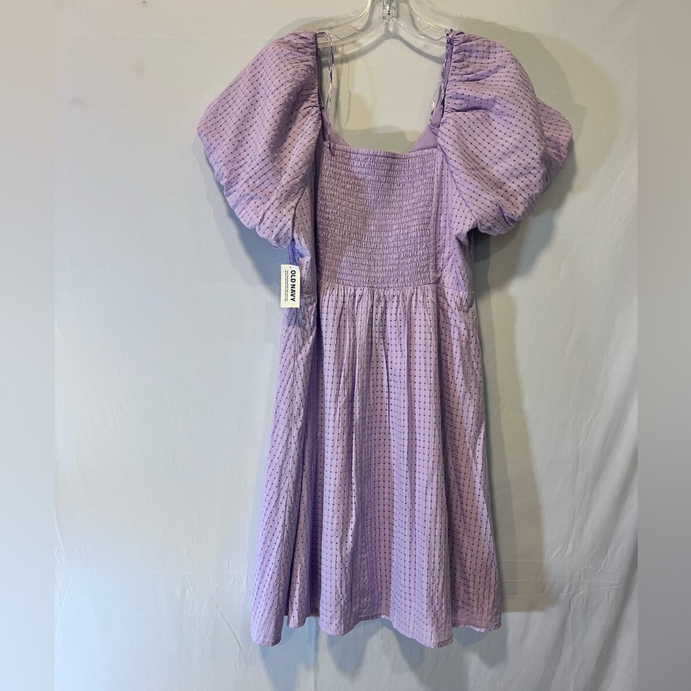 Old Navy  Puff Sleeve  Mini Babydoll Dress Boho fun Party Large New